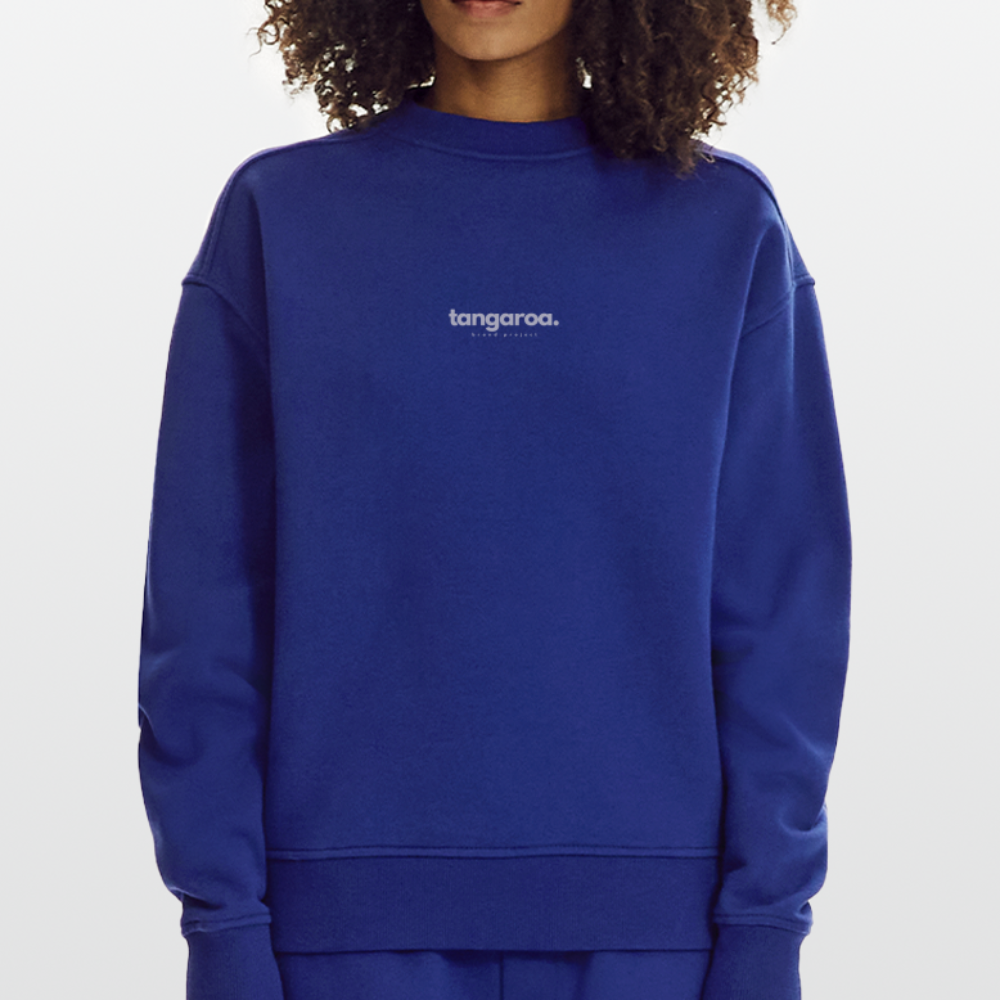 Camiseta con cuello redondo oversize de gran gramaje y ecológica fabricada en la UE - Iconic Blue