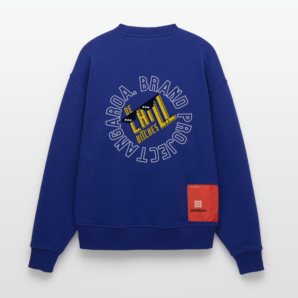 Camiseta con cuello redondo oversize de gran gramaje y ecológica fabricada en la UE - Iconic Blue