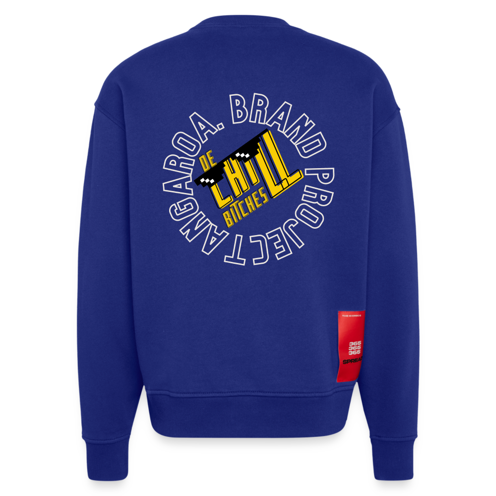 Camiseta con cuello redondo oversize de gran gramaje y ecológica fabricada en la UE - Iconic Blue