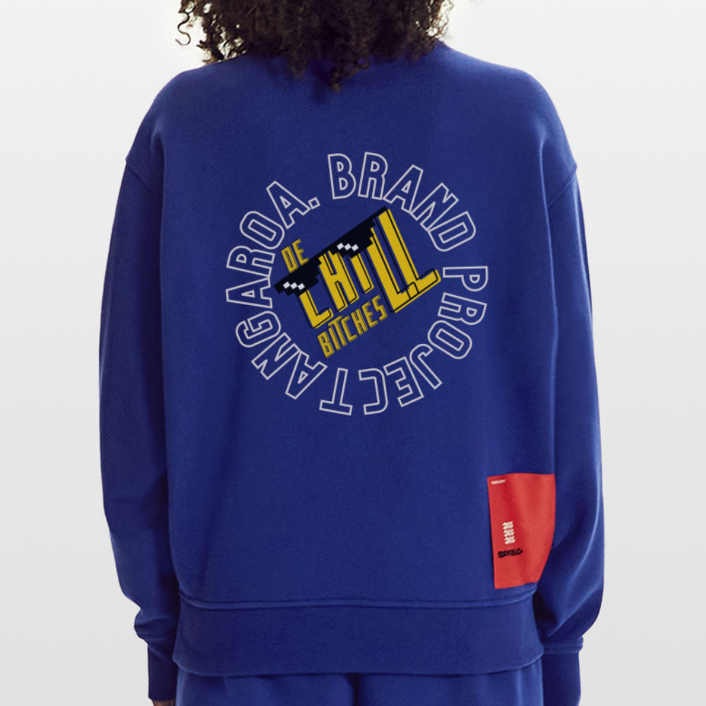 Camiseta con cuello redondo oversize de gran gramaje y ecológica fabricada en la UE - Iconic Blue