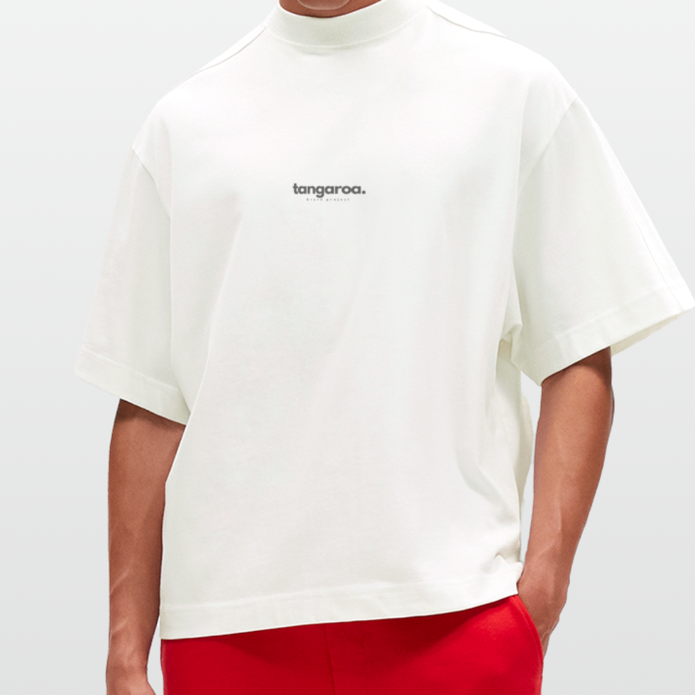 Camiseta boxy oversize de gran gramaje y ecológica fabricada en la UE - OFF WHITE