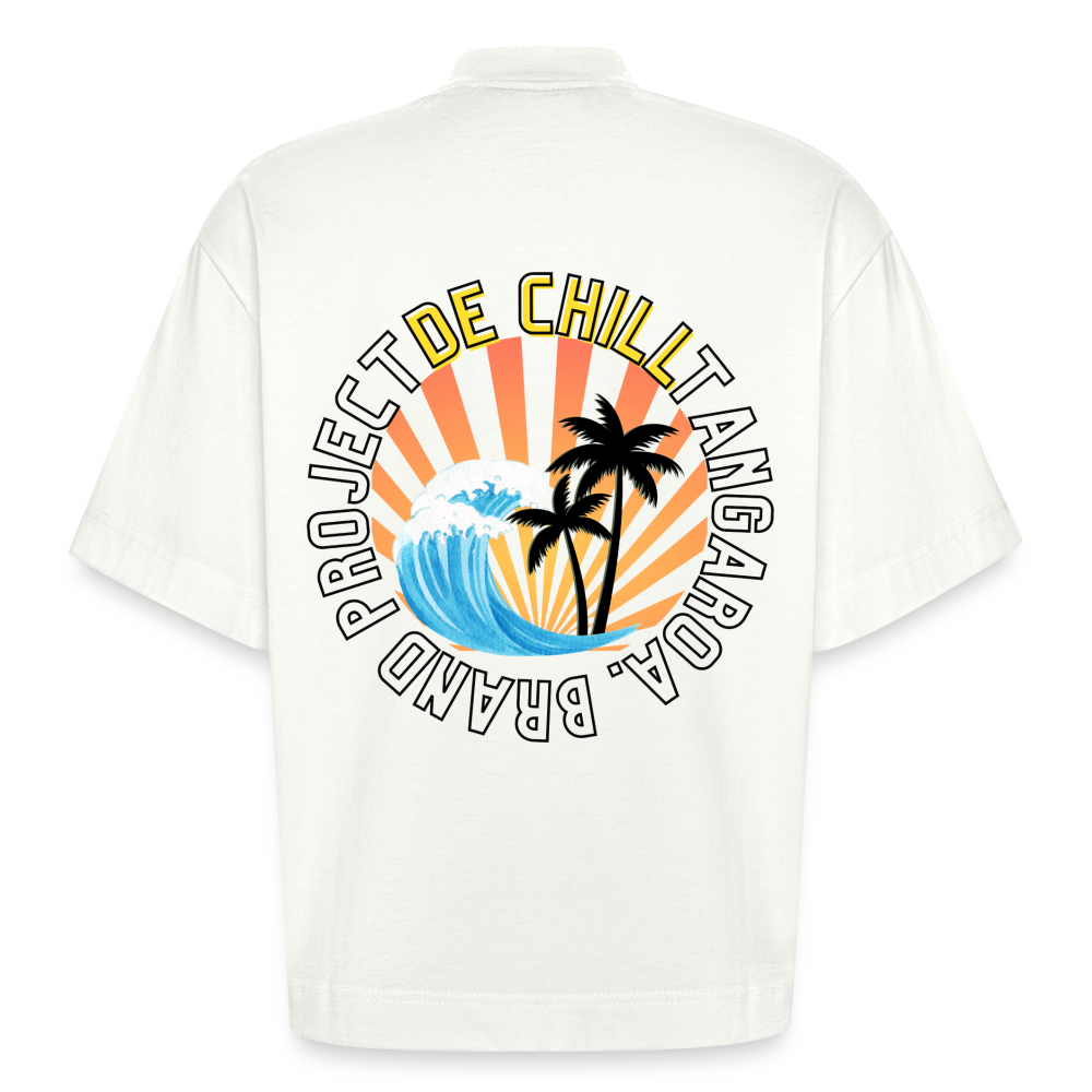 Camiseta boxy oversize de gran gramaje y ecológica fabricada en la UE - OFF WHITE