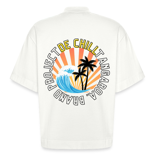 Camiseta boxy oversize de gran gramaje y ecológica fabricada en la UE - OFF WHITE