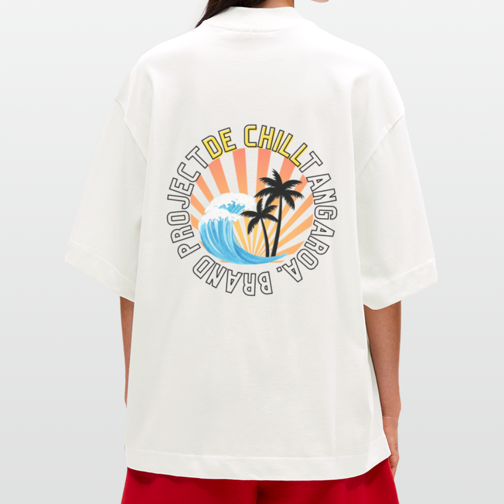 Camiseta boxy oversize de gran gramaje y ecológica fabricada en la UE - OFF WHITE