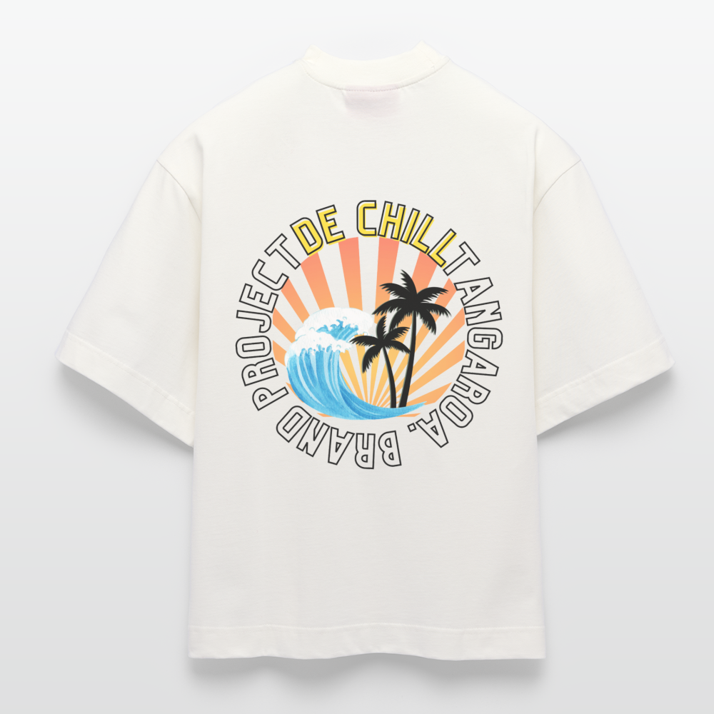 Camiseta boxy oversize de gran gramaje y ecológica fabricada en la UE - OFF WHITE