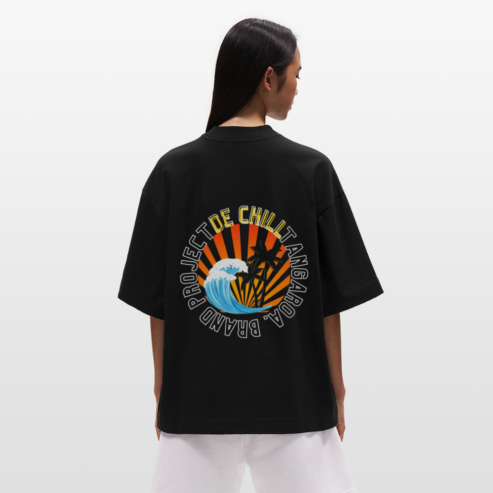 Camiseta boxy oversize de gran gramaje y ecológica fabricada en la UE - SOLID BLACK