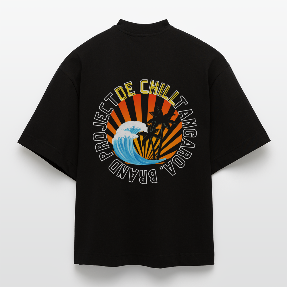 Camiseta boxy oversize de gran gramaje y ecológica fabricada en la UE - SOLID BLACK