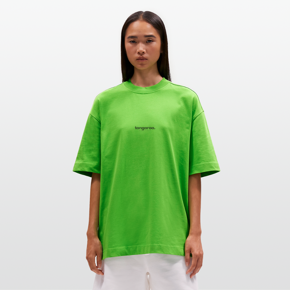 Camiseta boxy oversize de gran gramaje y ecológica fabricada en la UE - Apple Neon