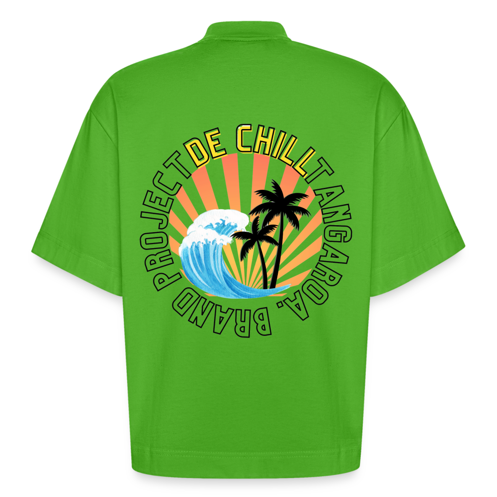 Camiseta boxy oversize de gran gramaje y ecológica fabricada en la UE - Apple Neon