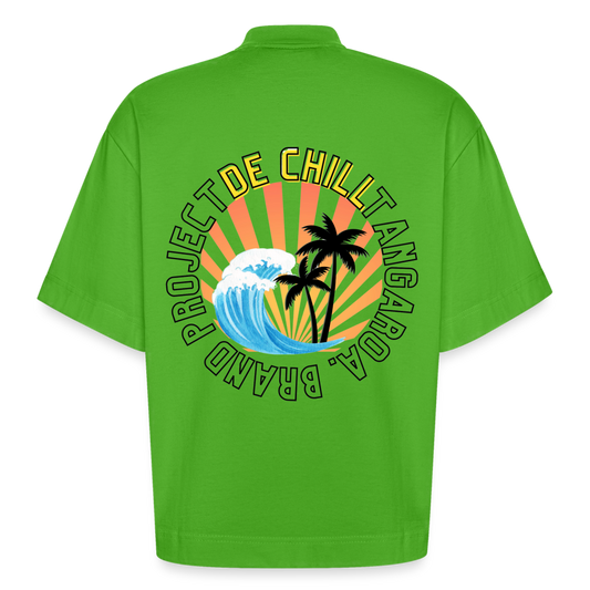 Camiseta boxy oversize de gran gramaje y ecológica fabricada en la UE - Apple Neon