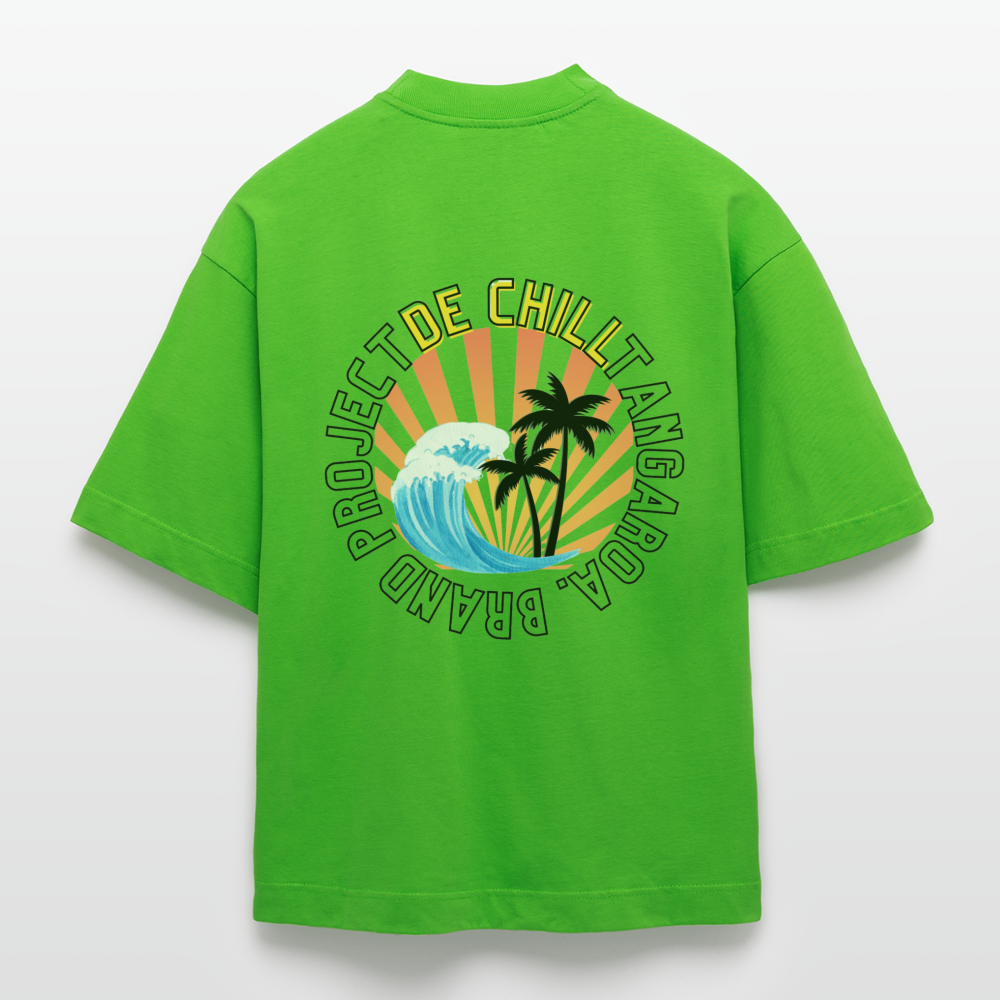 Camiseta boxy oversize de gran gramaje y ecológica fabricada en la UE - Apple Neon